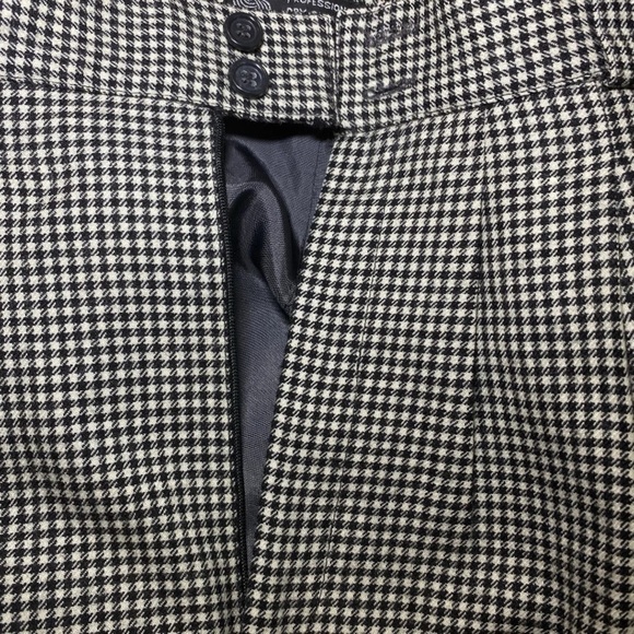 Vintage Giorgio Sant'Angelo Wool Checkered Black White Women’s Dress Pants Sze 6 - Picture 8 of 8